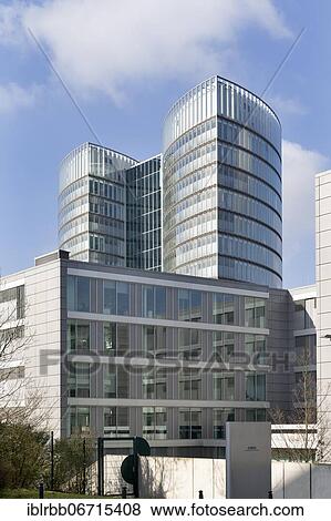 Stock Photo - Corporate Headquarters E. ON Ruhrgas AG, Essen, Ruhr Area, North Rhine-Westphalia, Germany, Europe. Fotosearch