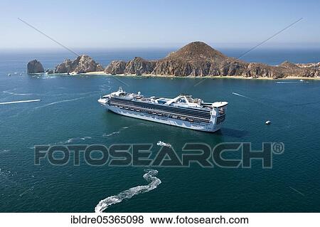 Cruise ship off Cabo San Lucas, Cabo San Lucas, Baja California Sur, Mexico, Central America View Large Photo Image Stock Photo - Cruise ship off Cabo San Lucas, Cabo San Lucas, Baja California Sur, Mexico, Central America. Fotosearch