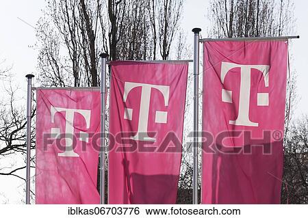 Deutsche Telekom AG, flags with logo, telecommunications company, Düsseldorf, North Rhine-Westphalia, Germany, Europe View Large Photo Image Stock Photograph - Deutsche Telekom AG, flags with logo, telecommunications company, Düsseldorf, North Rhine-Westphalia, Germany, Europe. Fotosearch