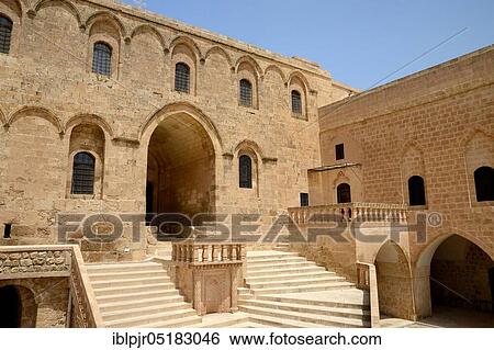 Stock Photograph - Deyrulzafaran Monastery, Anatolia, Mardin, Turkey, Asia. Fotosearch