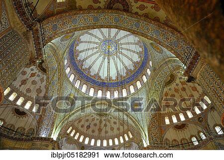 Dome, Sultan Ahmed Mosque, Ceiling Dome, Blue Mosque, Istanbul, Turkey, Asia View Large Photo Image Stock Image - Dome, Sultan Ahmed Mosque, Ceiling Dome, Blue Mosque, Istanbul, Turkey, Asia. Fotosearch