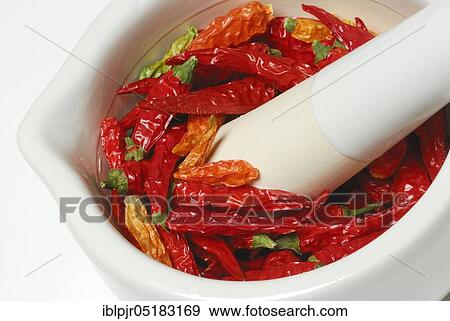 Dried chilli peppers in grating bowl, cayenne, paprika, chilli pepper, hot peppers, chilli peppers, tabasco, piri-piri, mortar View Large Photo Image Stock Photo - Dried chilli peppers in grating bowl, cayenne, paprika, chilli pepper, hot peppers, chilli peppers, tabasco, piri-piri, mortar. Fotosearch