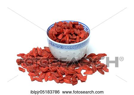 Stock Photograph - Dried goji berryberries in skin, common. Fotosearch