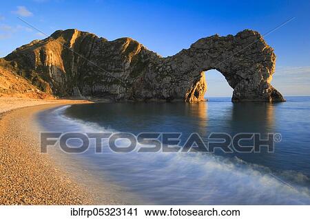Stock Image - Durdle Door, Jurassic Coast World Heritage Site, Dorset, England, United Kingdom, Europe. Fotosearch