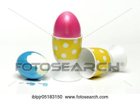 Easter egg in egg cup, coloured eggs, hen's egg View Large Photo Image Stock Image - Easter egg in egg cup, coloured eggs, hen's egg. Fotosearch