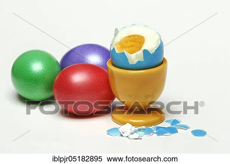 Easter eggs, Easter egg in egg cup, bowl, opened, peeled, egg, eggs, Easter, Easter, Easter, hen eggs, tradition, traditional, dyed, painted View Large Photo Image Stock Photography - Easter eggs, Easter egg in egg cup, bowl, opened, peeled, egg, eggs, Easter, Easter, Easter, hen eggs, tradition, traditional, dyed, painted. Fotosearch
