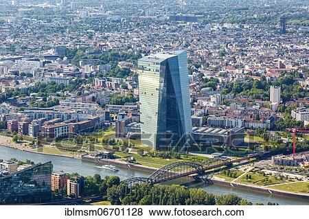 ECB European Central Bank skyscraper aerial view river Main skyscraper city, Frankfurt, Germany, Europe View Large Photo Image Stock Photo - ECB European Central Bank skyscraper aerial view river Main skyscraper city, Frankfurt, Germany, Europe. Fotosearch
