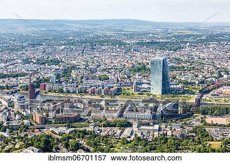 ECB European Central Bank skyscraper skyline aerial view river Main skyscraper city, Frankfurt, Germany, Europe View Large Photo Image Stock Photo - ECB European Central Bank skyscraper skyline aerial view river Main skyscraper city, Frankfurt, Germany, Europe. Fotosearch