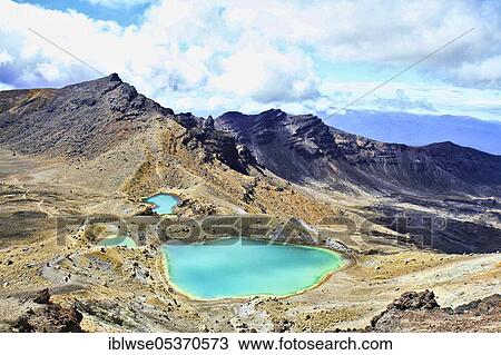 Emerald Lakes, Tongariro National Park, Manawatu-Wanganui, New Zealand, Oceania View Large Photo Image Stock Image - Emerald Lakes, Tongariro National Park, Manawatu-Wanganui, New Zealand, Oceania. Fotosearch