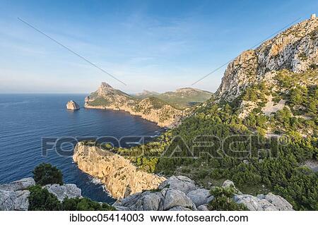 Es Colomer, Cap Formentor, Majorca, Spain, Europe View Large Photo Image Stock Image - Es Colomer, Cap Formentor, Majorca, Spain, Europe. Fotosearch