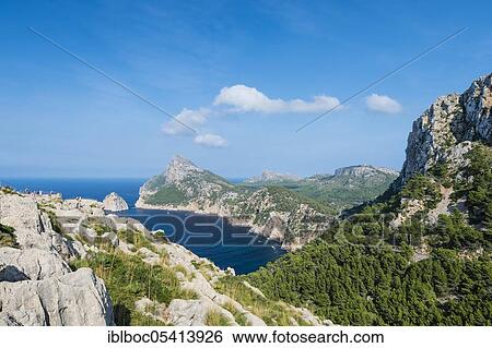 Es Colomer, Cap Formentor, Majorca, Spain, Europe View Large Photo Image Stock Photograph - Es Colomer, Cap Formentor, Majorca, Spain, Europe. Fotosearch
