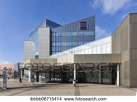 Exhibition and Congress Centre, South Entrance and Administration Building of the Trade Fair Company, Essen, Ruhr Area, North Rhine-Westphalia, Germany, Europe View Large Photo Image Picture - Exhibition and Congress Centre, South Entrance and Administration Building of the Trade Fair Company, Essen, Ruhr Area, North Rhine-Westphalia, Germany, Europe. Fotosearch