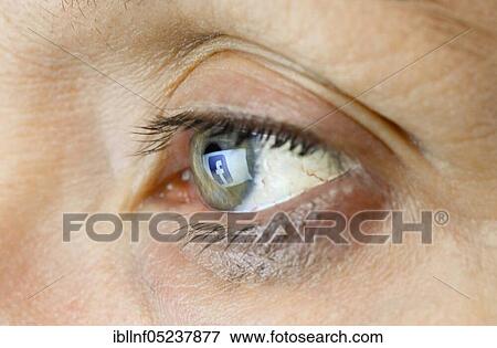Eye, Logo Facebook View Large Photo Image Stock Photo - Eye, Logo Facebook. Fotosearch