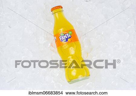 Fanta Orange Lemonade Soft Drink Bottle Ice Ice Cube in Germany View Large Photo Image Picture - Fanta Orange Lemonade Soft Drink Bottle Ice Ice Cube in Germany. Fotosearch
