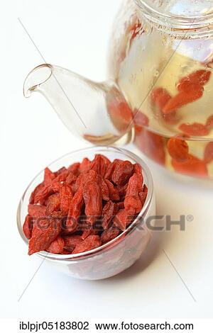 Stock Image - Fenugreek in a bowl (Lycium barbarum), tee. Fotosearch