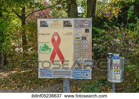 Stock Photo - Fixed point, syringe machine, Kleiner Tiergarten park, Moabit, Mitte, Berlin, Germany, Europe. Fotosearch