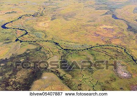 Stock Photo - Floodplain, Okavango, Okavango Delta, Botswana, Africa. Fotosearch
