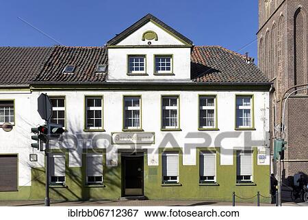 Stock Photo - Former Gasthof Zur Hoffnung, Alps, Lower Rhine, North Rhine-Westphalia, Germany, Europe. Fotosearch