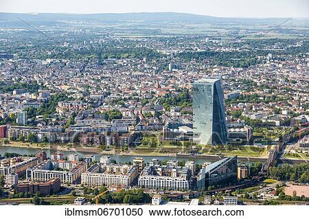 Frankfurt ECB European Central Bank skyscraper skyline aerial view skyscraper city, Frankfurt, Germany, Europe View Large Photo Image Stock Image - Frankfurt ECB European Central Bank skyscraper skyline aerial view skyscraper city, Frankfurt, Germany, Europe. Fotosearch