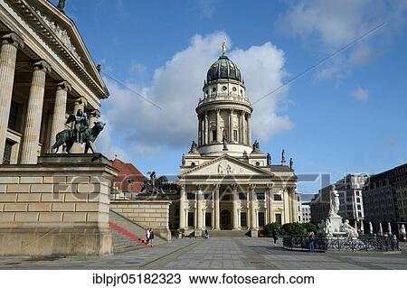 Stock Image - French Cathedral, Concert Hall, Gendarmenmarkt, Berlin, Germany, Europe. Fotosearch