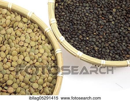French lentils called Puy lentils and St. flour lentils View Large Photo Image Stock Photography - French lentils called Puy lentils and St. flour lentils. Fotosearch