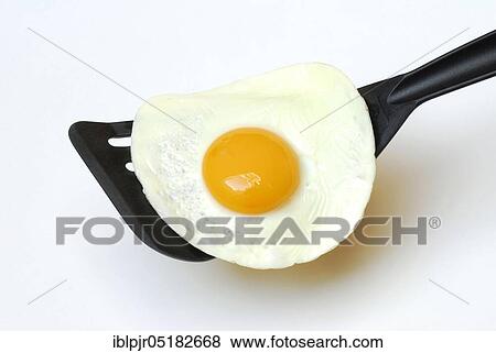 Fried egg, fried egg, spatula View Large Photo Image Stock Photo - Fried egg, fried egg, spatula. Fotosearch