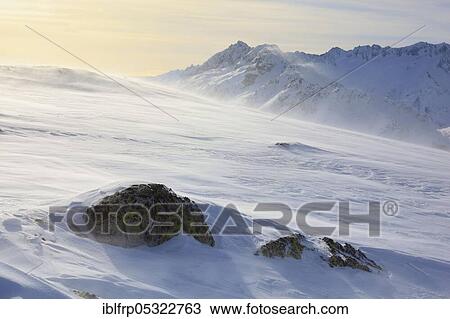 Stock Image - Galenstock, Gletschhorn, Lochberg, view from Gütsch, Switzerland, Europe. Fotosearch