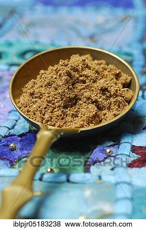 Stock Photo - Garam Masala, Indian spice powder, spice mix, spoon. Fotosearch