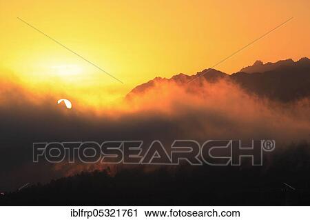 Stock Image - Glarner Alps with Mürtschenstock, view from Wädenswil, Switzerland, Europe. Fotosearch