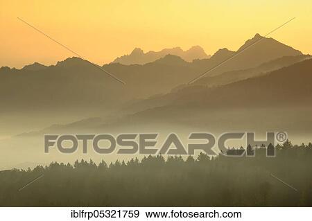 Stock Photo - Glarner Alps with Mürtschenstock, view from Wädenswil, Switzerland, Europe. Fotosearch