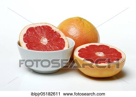 Stock Image - Grapefruit ( Citrus maxima, Citrus x paradisi). Fotosearch