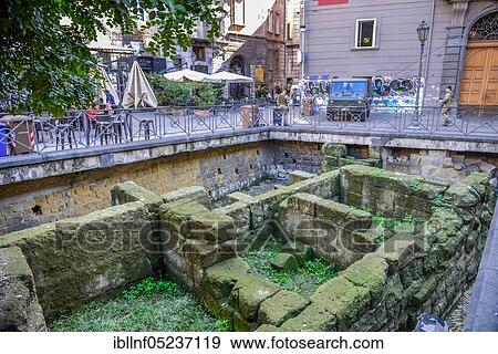 Greek city walls, Piazza Vincenzo Bellini, Naples, Italy, Europe View Large Photo Image Stock Photo - Greek city walls, Piazza Vincenzo Bellini, Naples, Italy, Europe. Fotosearch