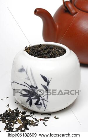 Green tea, storage container View Large Photo Image Stock Photo - Green tea, storage container. Fotosearch
