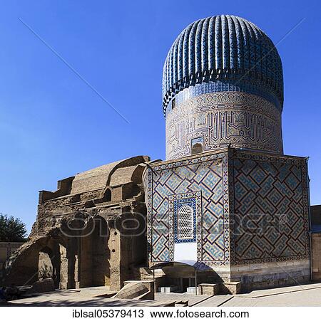 Gur-e Amir mausoleum, Samarkand, Uzbekistan, Asia View Large Photo Image Stock Image - Gur-e Amir mausoleum, Samarkand, Uzbekistan, Asia. Fotosearch