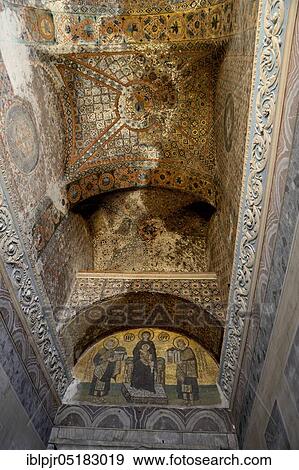 Hagia Sophia, vestibule, today Hagia Sophia Mosque Museum, vestibule with ceiling decoration, Istanbul, Turkey, Asia View Large Photo Image Stock Photo - Hagia Sophia, vestibule, today Hagia Sophia Mosque Museum, vestibule with ceiling decoration, Istanbul, Turkey, Asia. Fotosearch