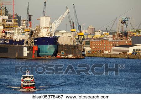 Harbour ferry in the port of Hamburg, Hamburg, Germany, Europe View Large Photo Image Stock Photo - Harbour ferry in the port of Hamburg, Hamburg, Germany, Europe. Fotosearch