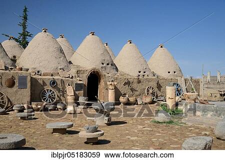 Harran, mud brick, mud house, traditional beehive shaped mud houses, trulli, Sanliurfa Province, Mesopotamia, Turkey, Asia View Large Photo Image Stock Photo - Harran, mud brick, mud house, traditional beehive shaped mud houses, trulli, Sanliurfa Province, Mesopotamia, Turkey, Asia. Fotosearch