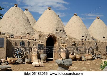 Harran, mud brick, mud house, traditional beehive shaped mud houses, trulli, Sanliurfa Province, Mesopotamia, Turkey, Asia View Large Photo Image Stock Photograph - Harran, mud brick, mud house, traditional beehive shaped mud houses, trulli, Sanliurfa Province, Mesopotamia, Turkey, Asia. Fotosearch