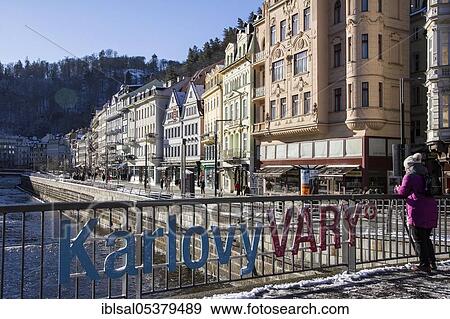 Historic old town of Karlsbad, Carlsbad, Karlovy Vary, Tepla, Bohemia, Czech Republic, Europe View Large Photo Image Stock Photo - Historic old town of Karlsbad, Carlsbad, Karlovy Vary, Tepla, Bohemia, Czech Republic, Europe. Fotosearch