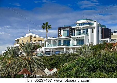 Holiday apartments, Coral Bay, Pegeia, Cyprus, Europe View Large Photo Image Stock Photo - Holiday apartments, Coral Bay, Pegeia, Cyprus, Europe. Fotosearch