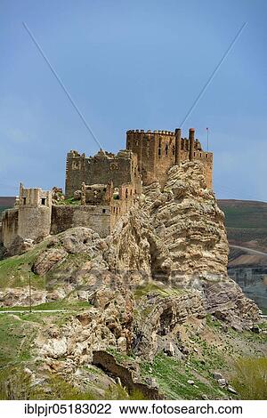 Stock Image - Hosap, Van province, East Anatolia, Ananolia, Hosap castle, castle ruin, Turkey, Asia. Fotosearch
