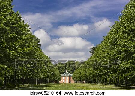 Picture - Hunting lodge Clemenswerth, Sögel, Emsland, Lower Saxony, Germany, Europe. Fotosearch