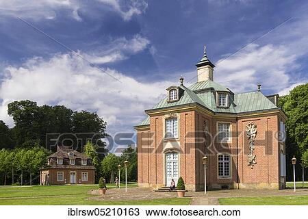 Stock Image - Hunting lodge Clemenswerth, Sögel, Emsland, Lower Saxony, Germany, Europe. Fotosearch
