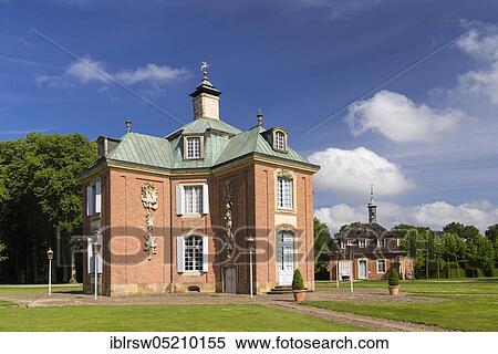 Stock Photography - Hunting lodge Clemenswerth, Sögel, Emsland, Lower Saxony, Germany, Europe. Fotosearch
