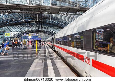 Stock Image - ICE 4 train at the main station Hbf in Berlin, Germany, Europe. Fotosearch