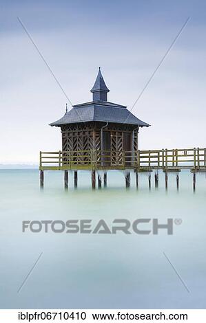 Iced bathhouse, Lake Neuchâtel, Gorgier, Neuchâtel, Switzerland, Europe View Large Photo Image Stock Image - Iced bathhouse, Lake Neuchâtel, Gorgier, Neuchâtel, Switzerland, Europe. Fotosearch