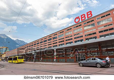 Innsbruck Central Station ÖBB Austrian Federal Railways, Innsbruck, Austria, Europe View Large Photo Image Stock Photo - Innsbruck Central Station ÖBB Austrian Federal Railways, Innsbruck, Austria, Europe. Fotosearch