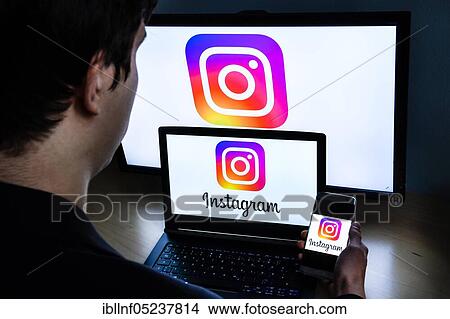 Instagram logo View Large Photo Image Picture - Instagram logo. Fotosearch