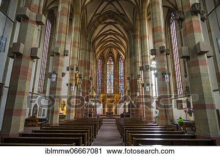 Stock Image - Interior, altar of the Marienkapelle, market place, Würzburg, Franconia, Bavaria, Germany, Europe. Fotosearch