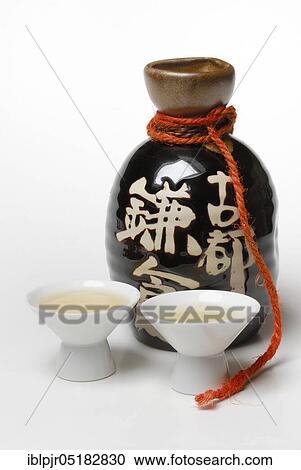 Japanese rice wine, sake bowl, sake View Large Photo Image Stock Image - Japanese rice wine, sake bowl, sake. Fotosearch